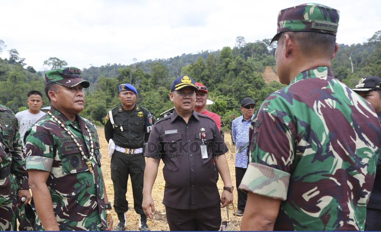 Pemkab Apresiasi Kedatangan Pangdam VI Mulawarman Dalam Rangka Meninjau Lokasi Teritorial TNI Di Desa Long Bisai