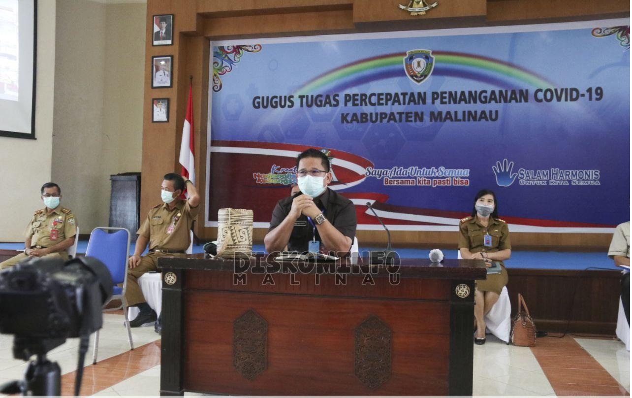 Sekda Malinau Ikuti Vicon Dengan Kemendagri