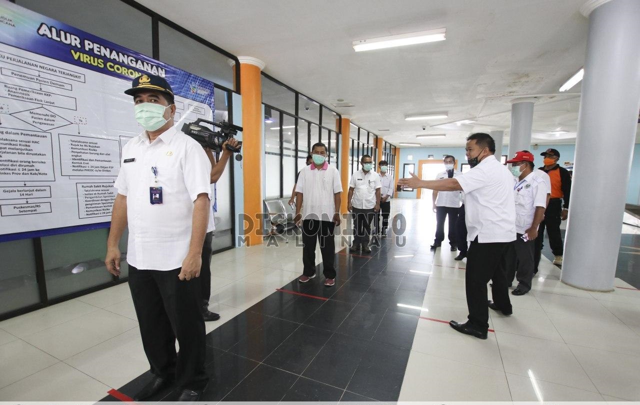 Gugus Tugas Malinau Gelar Simulasi Kedatangan Penumpang di Bandara Kolonel R.A Bessing