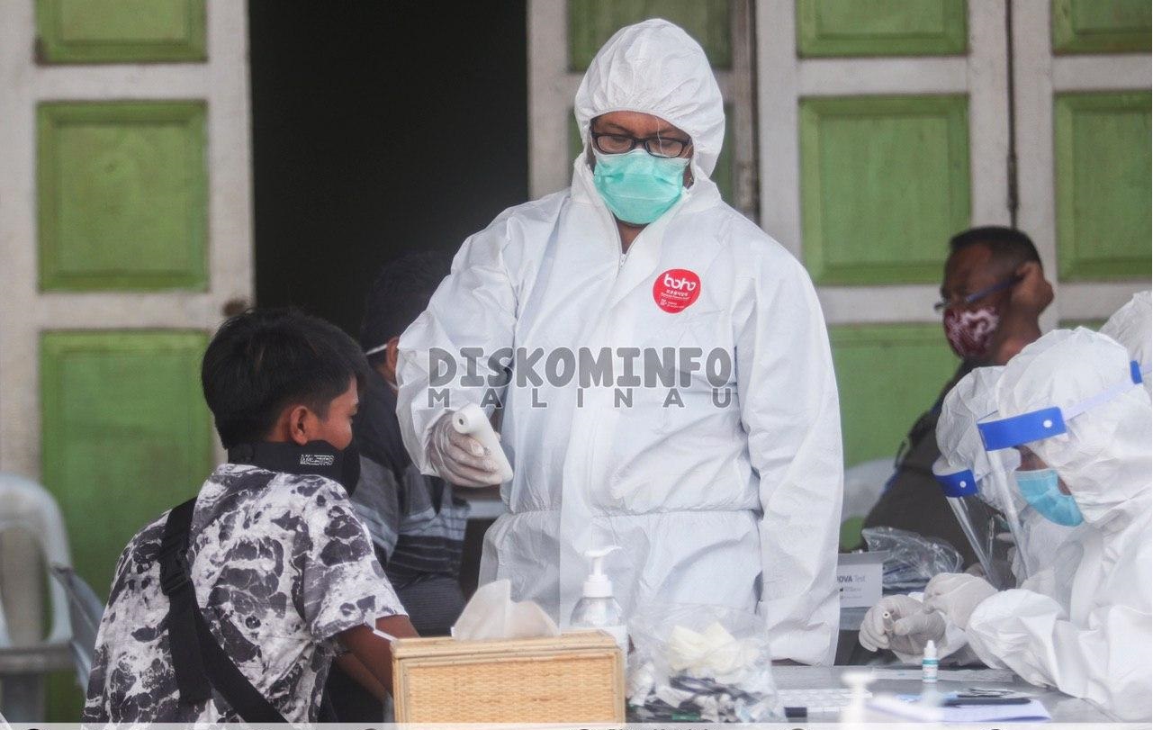 Gugus Tugas Covid-19 Malinau Lakukan Rapid Test Bagi Pedagang Pasar Induk Malinau