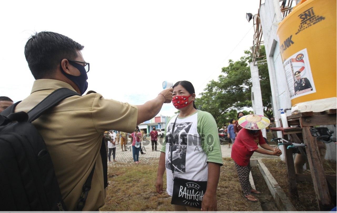 Pasar Tradisional Inai Siap Beroperasi Lagi, Gugus Tugas Covid-19 Malinau Lakukan Simulasi