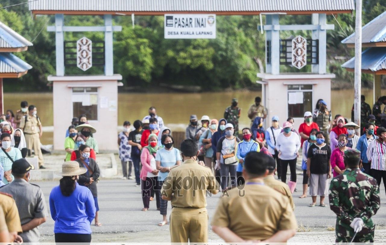 Bupati Buka Kembali Pasar Tradisional Inai Dengan Tatanan Pola Hidup Sehat, Aman, Produktif Membangun Malinau
