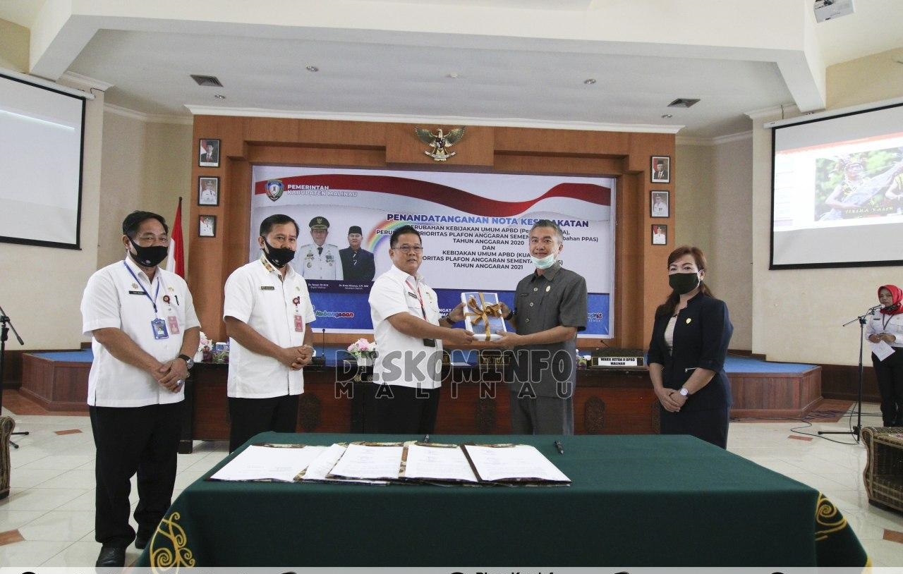 Sekda Malinau Tandatangani Nota Kesepakatan Perubahan KUA-PPAS