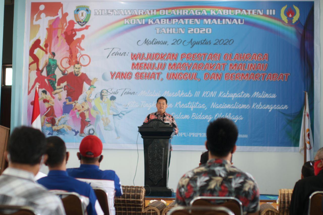 Buka Musorkab KONI, Sekda Harapkan Pengurus Terpilih Punya Kapasitas