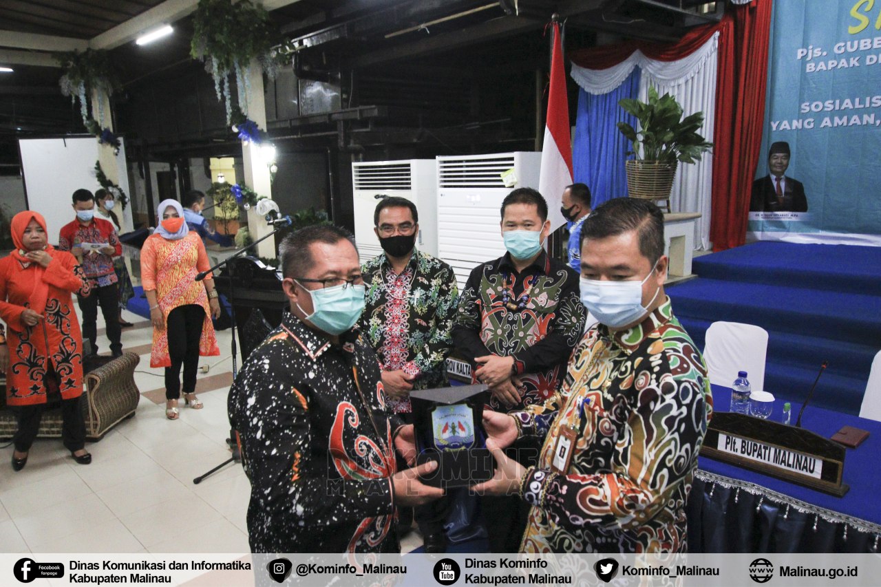 Kunjungi Malinau, Pjs. Gubernur Kaltara Sosialisasikan Pilkada Aman, Damai dan Bebas Covid- 19