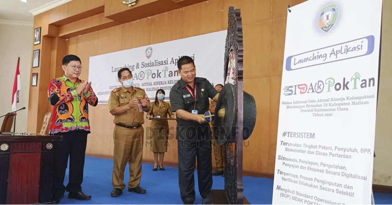 Sekda Malinau Buka Launching Aplikasi Sidak Poktan