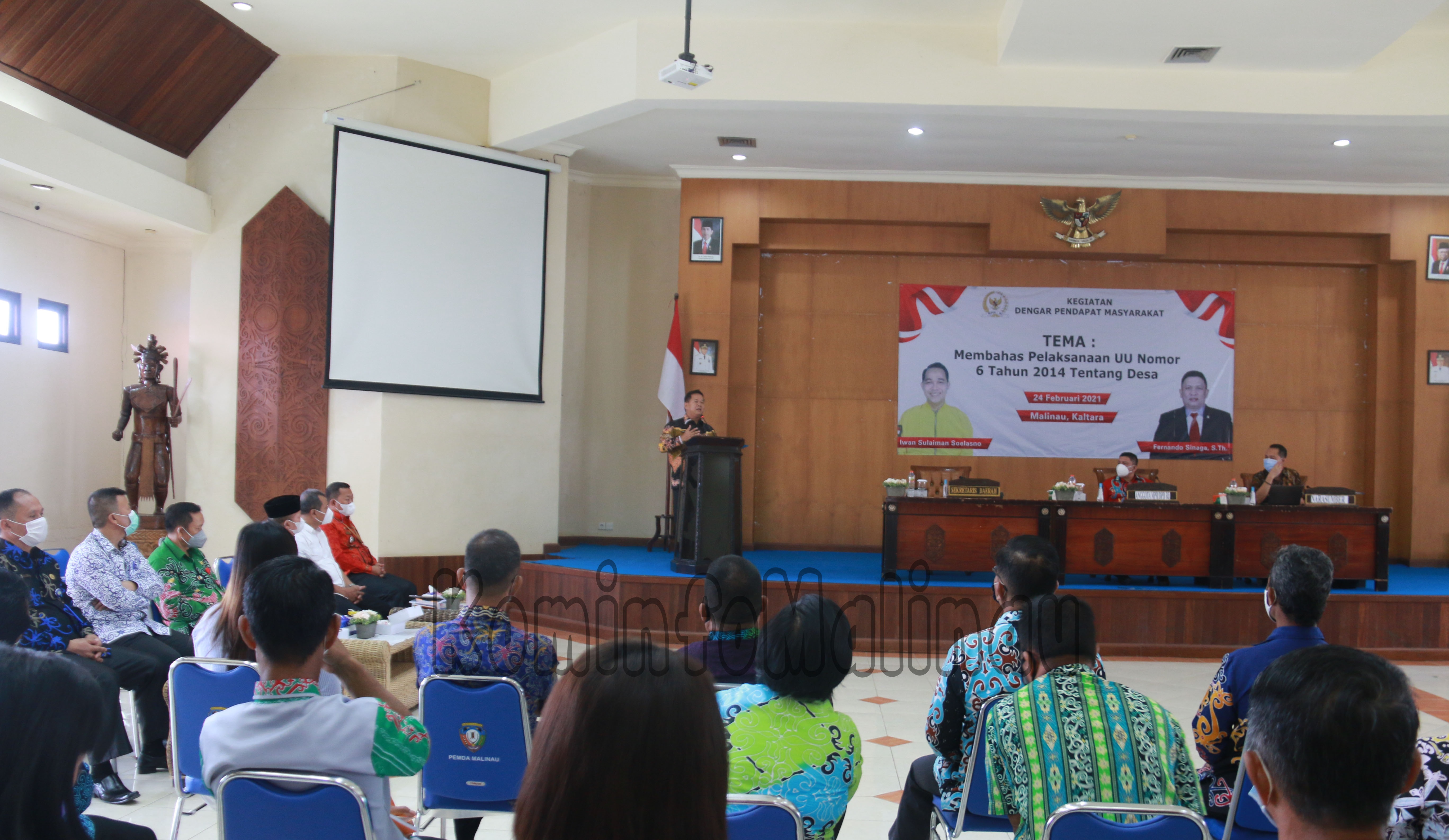 Buka Acara Sosialisasi Undang-Undang Nomor 6 Tahun 2014 Tentang Desa, Sekda : Malinau Bisa Menjadi Contoh