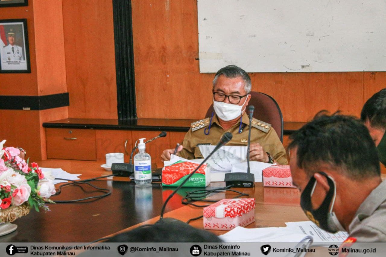 Bupati Pimpin Rapat Satgas Covid-19 Malinau