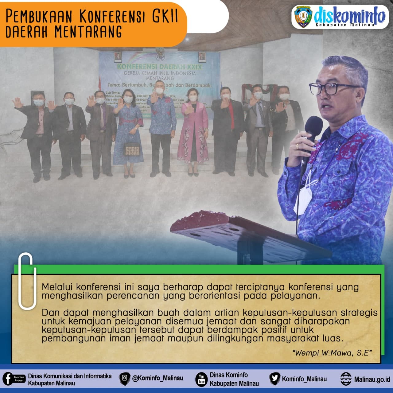 Bupati Buka Konferensi GKII Mentarang XXIX