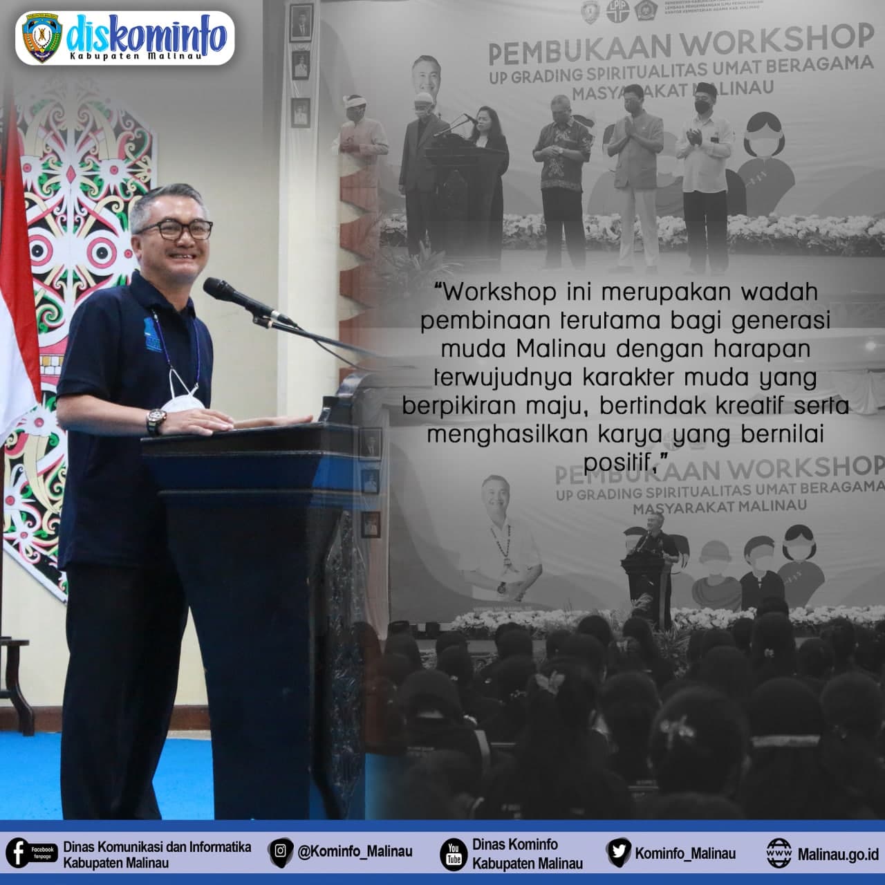 Bupati Buka Secara Resmi Workshop Up Grading Spiritualitas Umat Beragama Masyarakat Malinau