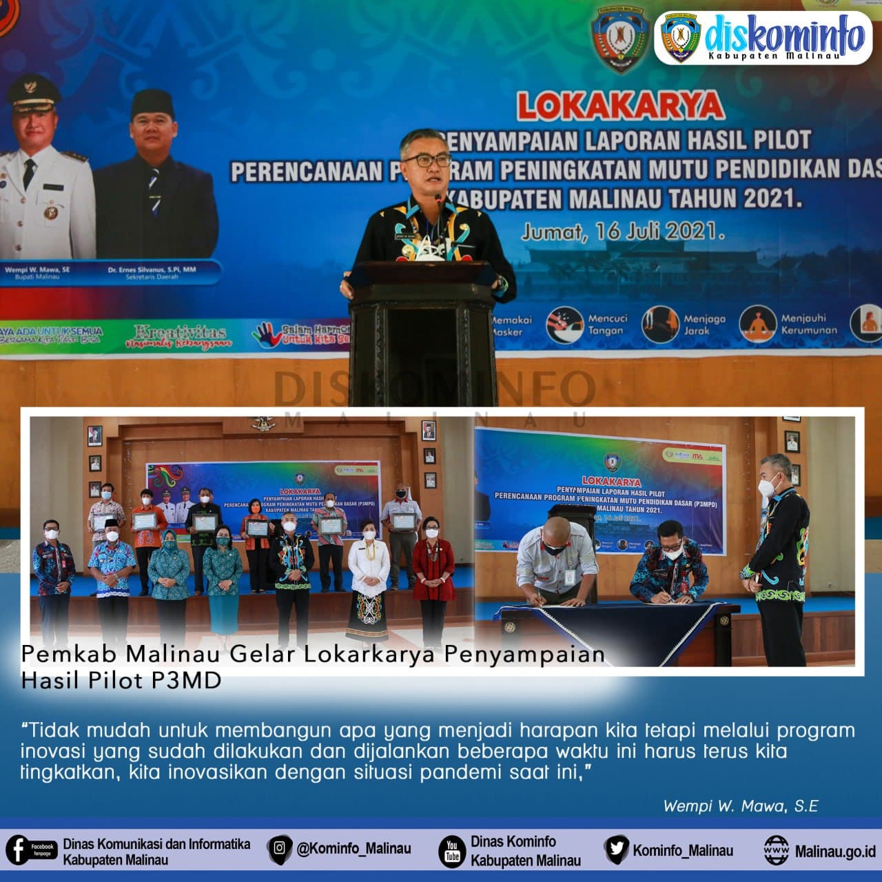 Pemkab Malinau Gelar Lokakarya Penyampaian Hasil Pilot P3MD