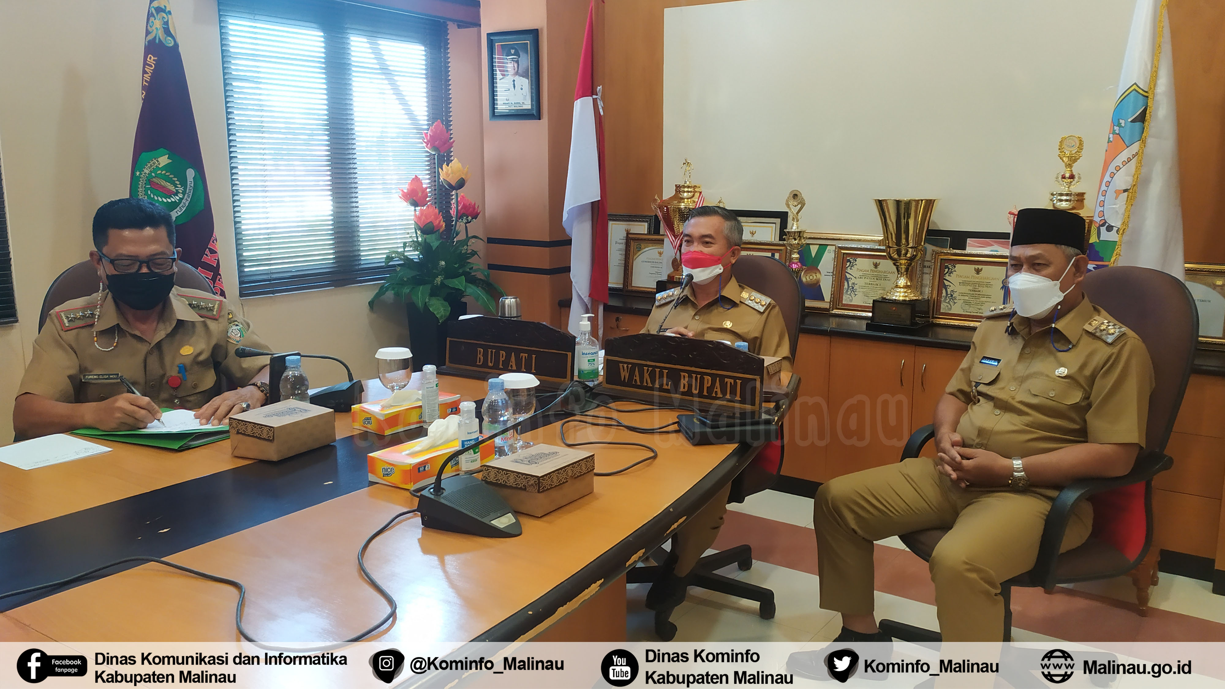 Bupati Lakukan Dialog Virtual Bersama Dewan Perwakilan Sekolah, Guru, dan Siswa-Siswi Sekolah