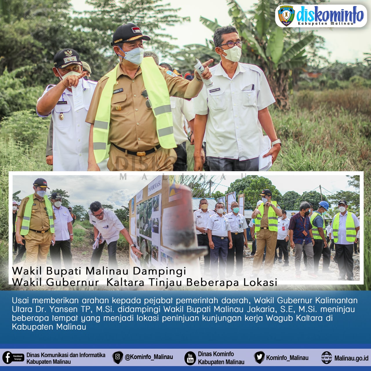 Wabup Malinau Dampingi Wagub Kaltara Lakukan Peninjauan