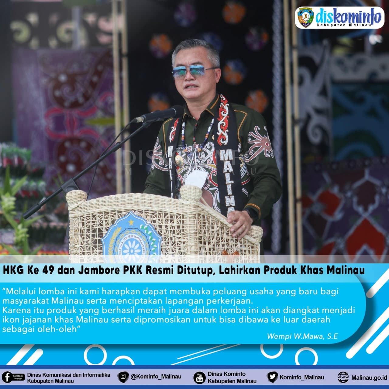 HKG Ke-49 dan Jambore PKK Resmi Ditutup, Lahirkan Produk Khas Malinau