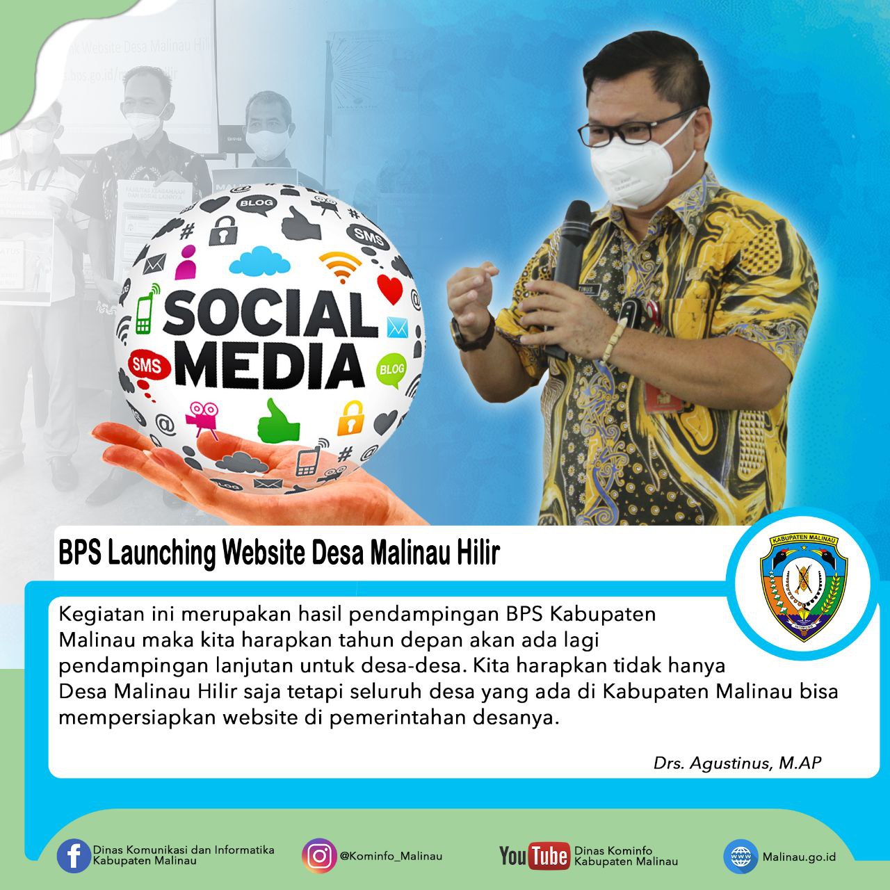 BPS Launching Website Desa Malinau Hilir