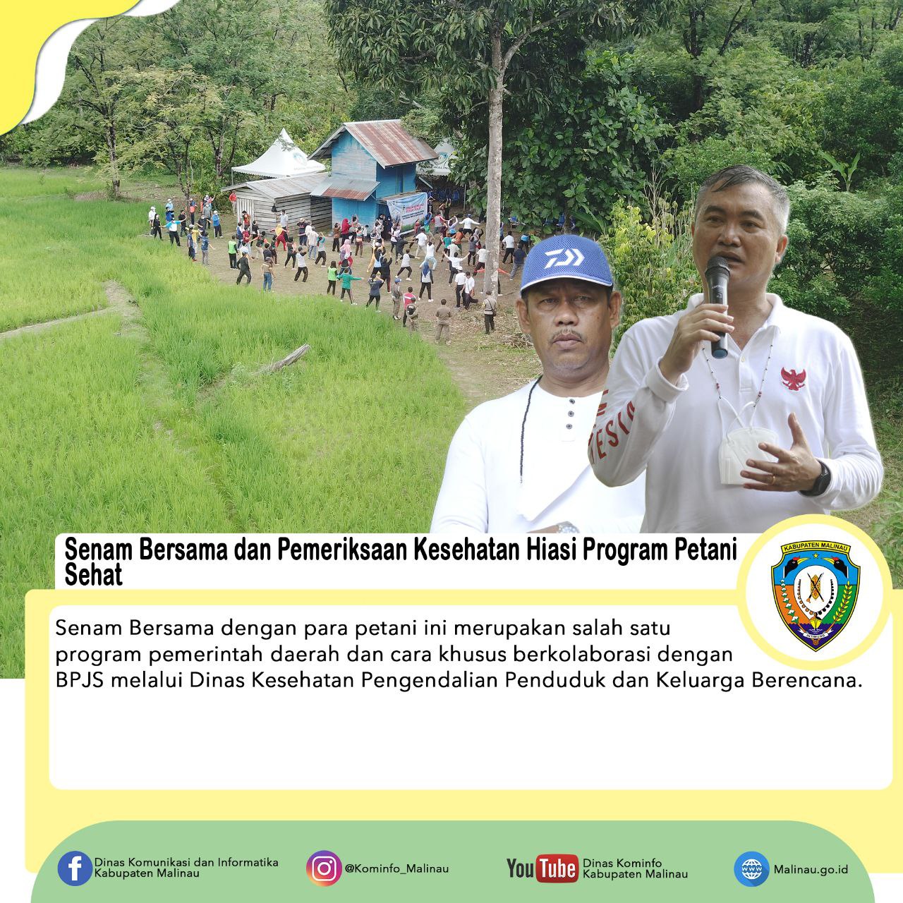 Senam Bersama dan Periksa Kesehatan Hiasai Program Petani Sehat