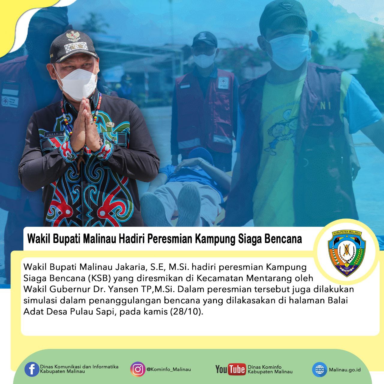 Kampung Siaga Bencana Diresmikan di Kecamatan Mentarang