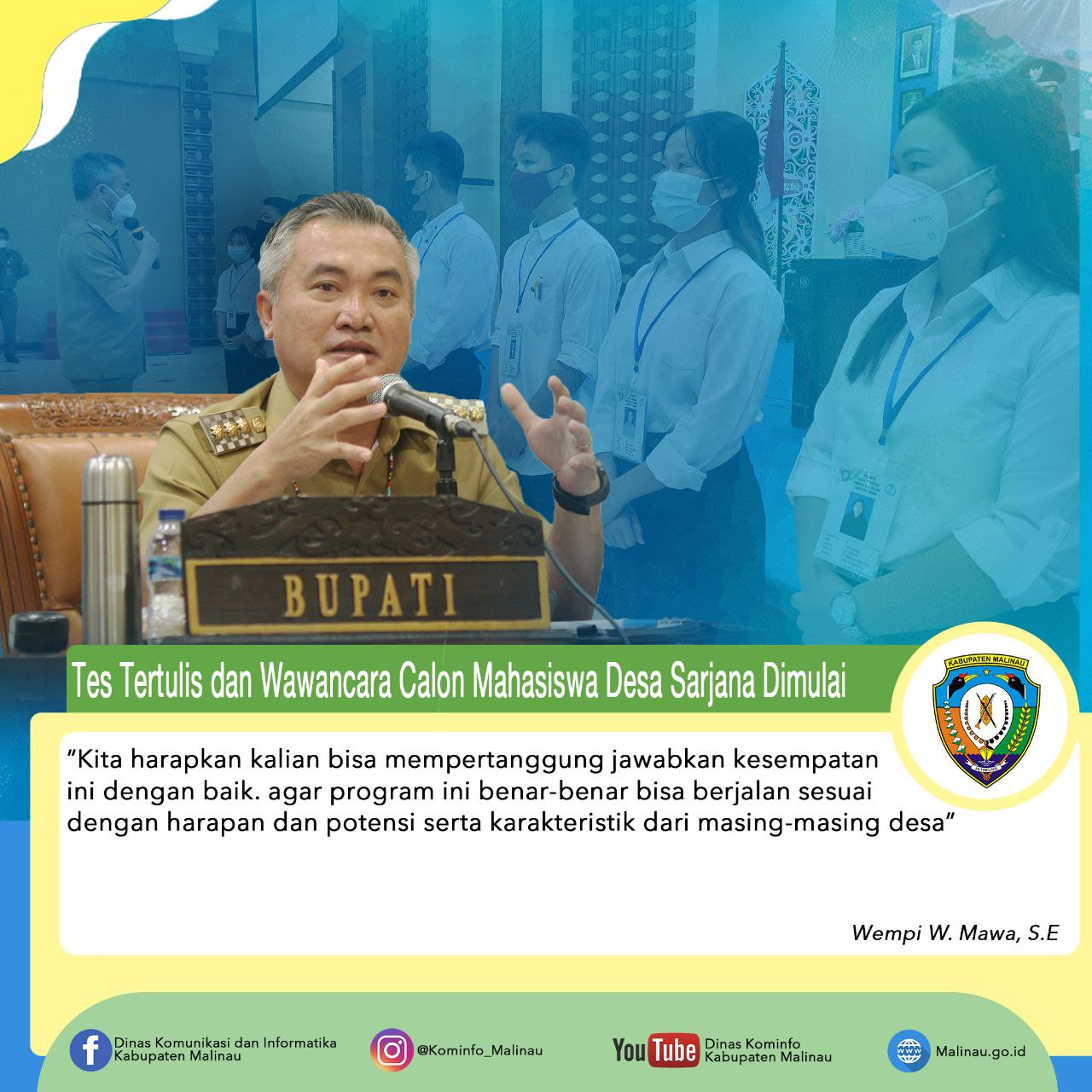 Tes Tertulis dan Wawancara Calon Mahasiswa Desa Sarjana Dimulai