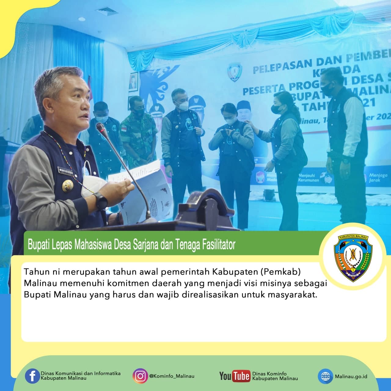 Bupati Lepas Mahasiswa Desa Sarjana dan Tenaga Fasilitator