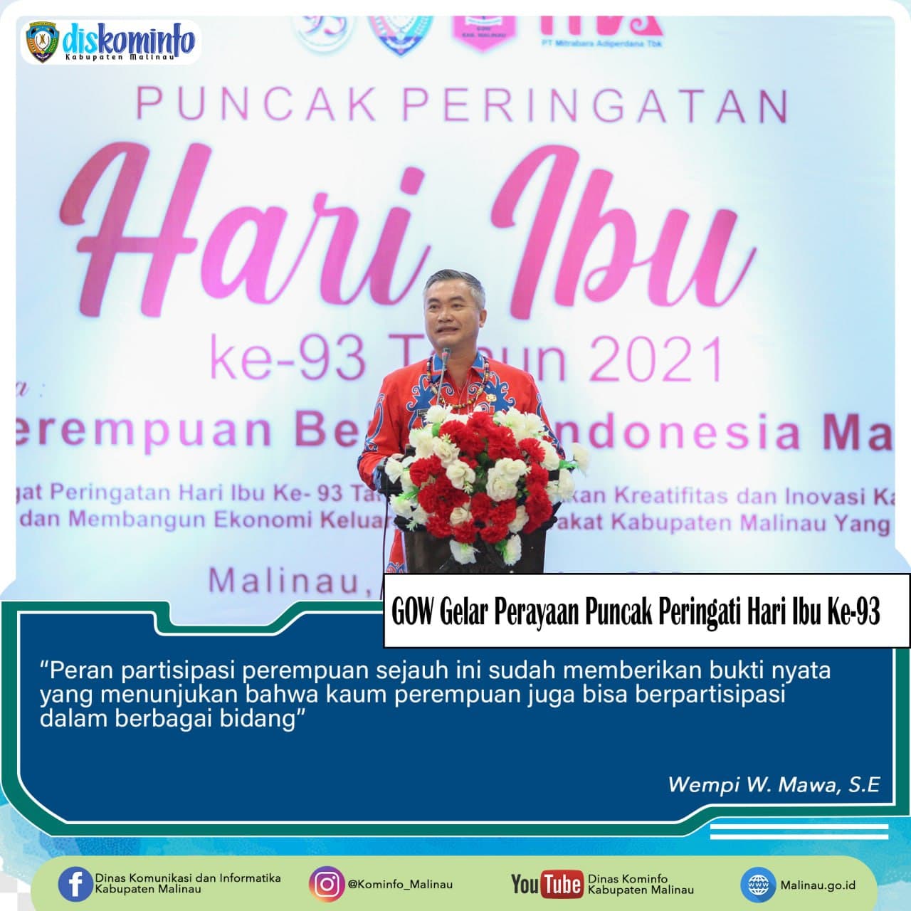 GOW Gelar Perayaan Puncak Peringatan Hari Ibu Ke-93