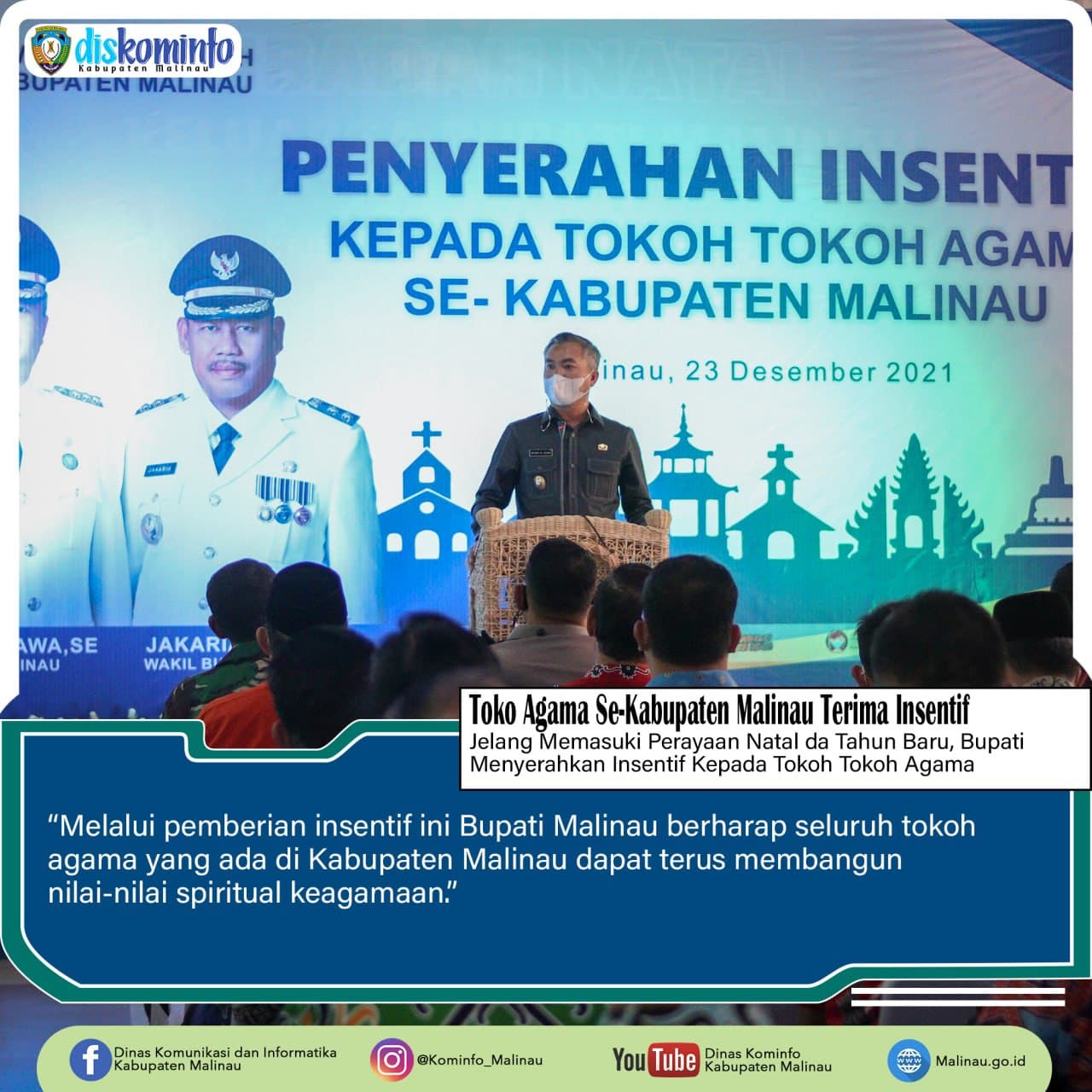 Tokoh Agama Se-Kabupaten Malinau Terima Insentif dari Bupati