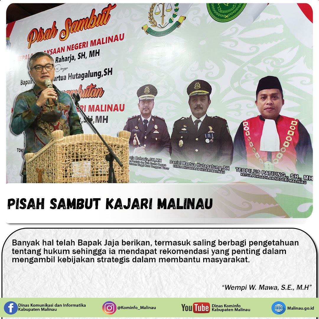 Pemkab Gelar Acara Pisah Sambut Dengan Kajari Malinau