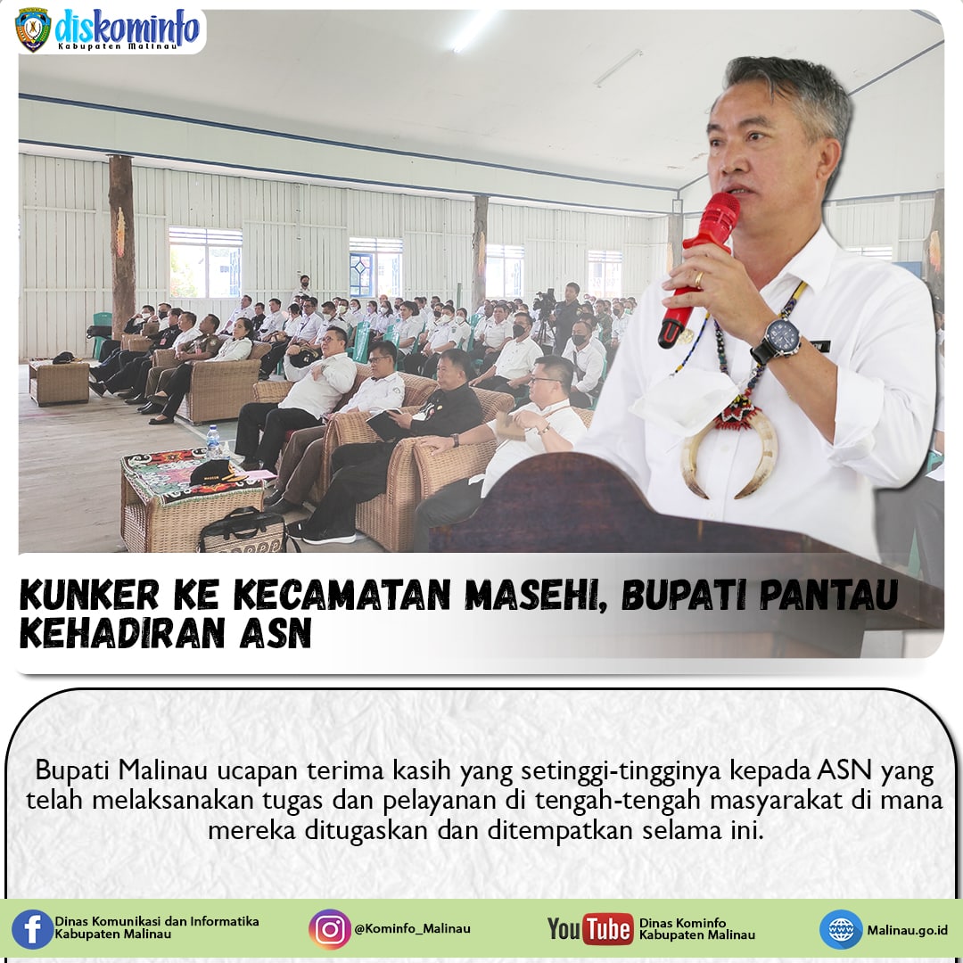 Kunker Ke Kecamatan Masehi, Bupati Pantau Kehadiran ASN