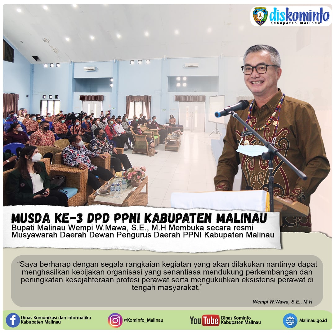 Bupati Buka Musda Ke- 3 DPD PPNI Kabupaten Malinau