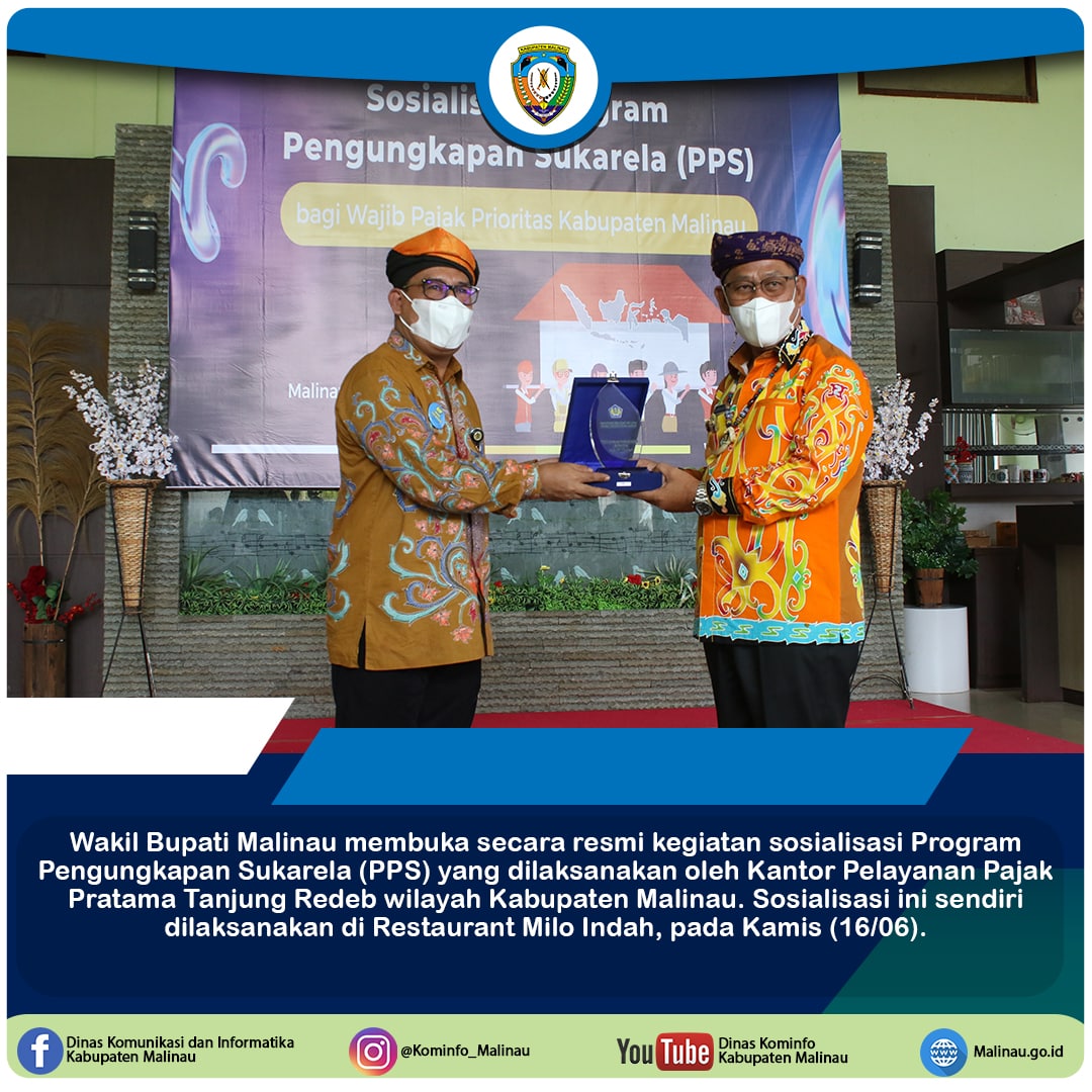 Wabup Buka Kegiatan Sosialisasi PPS Bagi Masyarakat Wajib Pajak