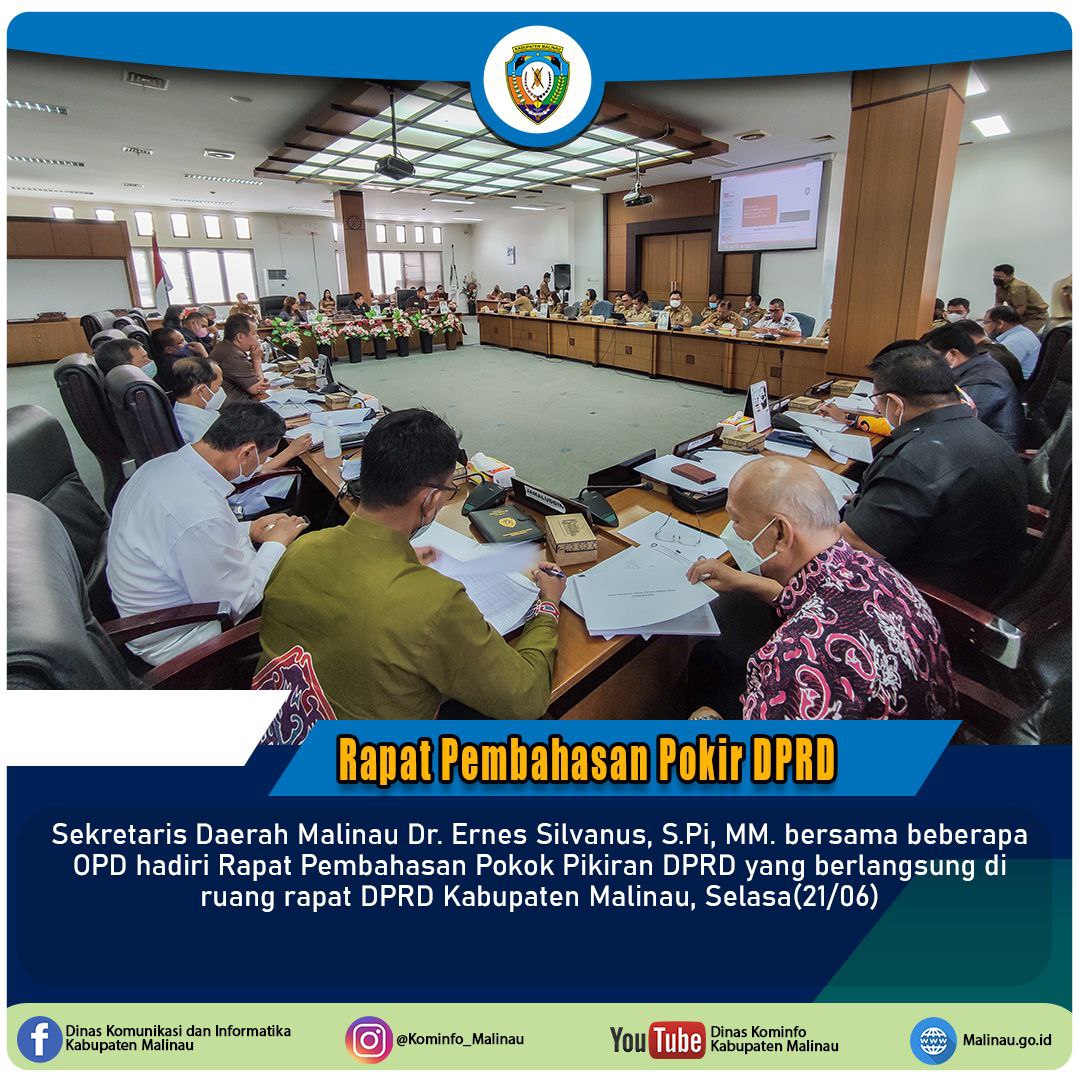 Sekda Hadiri Rapat Pembahasan Pokir DPRD
