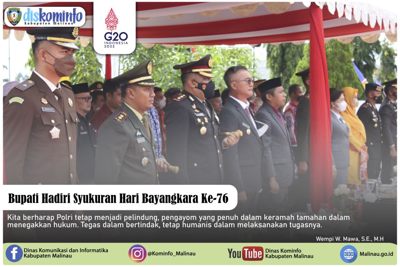 Bupati Hadiri Upacara dan Syukuran Hari Bhayangkara Ke-76