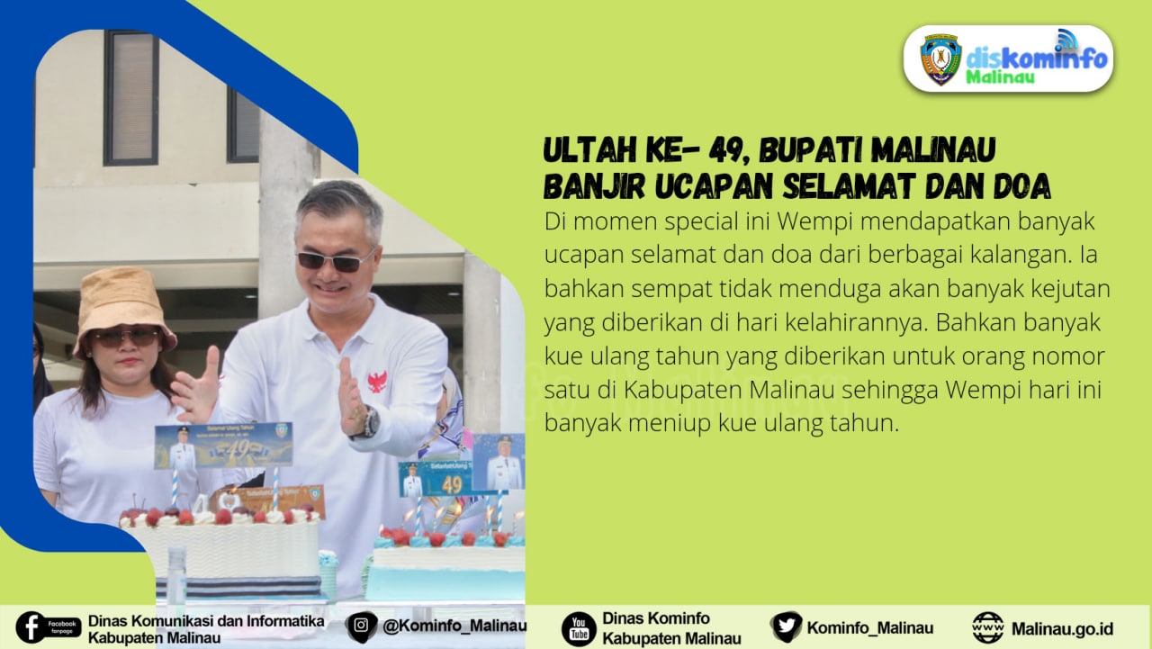 Ultah Ke- 49, Bupati Malinau Banjir Ucapan Selamat dan Doa