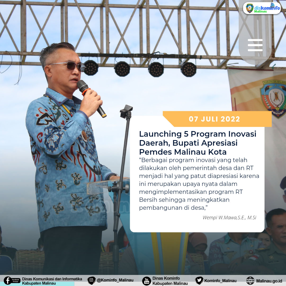 Launching 5 Program Inovasi Daerah, Bupati Apresiasi Pemdes Malinau Kota