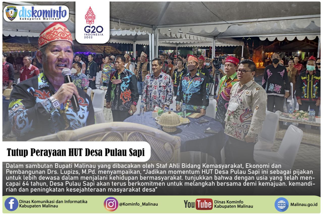 Pemda Beri Apresiasi Di Penutupan Perayaan HUT Ke-64 Desa Pulau Sapi