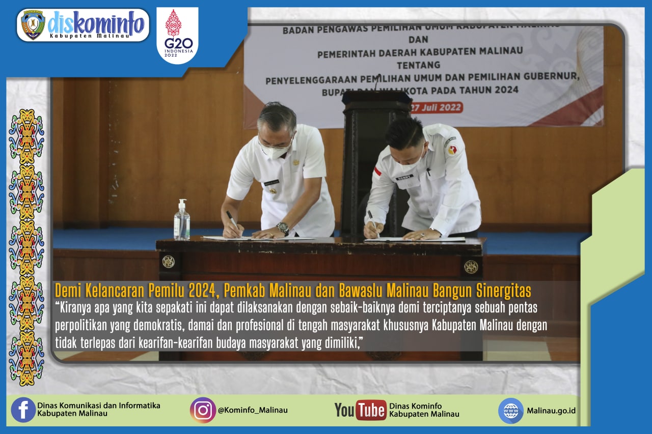 Demi Kelancaran Pemilu 2024, Pemkab Malinau dan Bawaslu Malinau Bangun Sinergitas