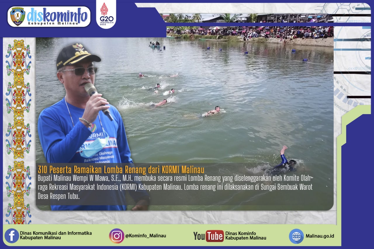 310 Peserta Ramaikan Lomba Renang dari KORMI Malinau