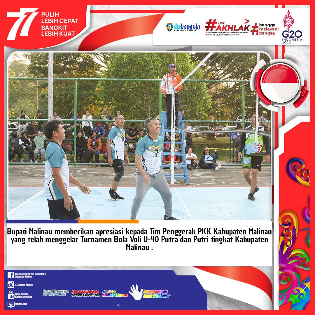Gelar Turnamen Bola Voli U-40, Bupati Berikan Apresiasi Kepada PKK