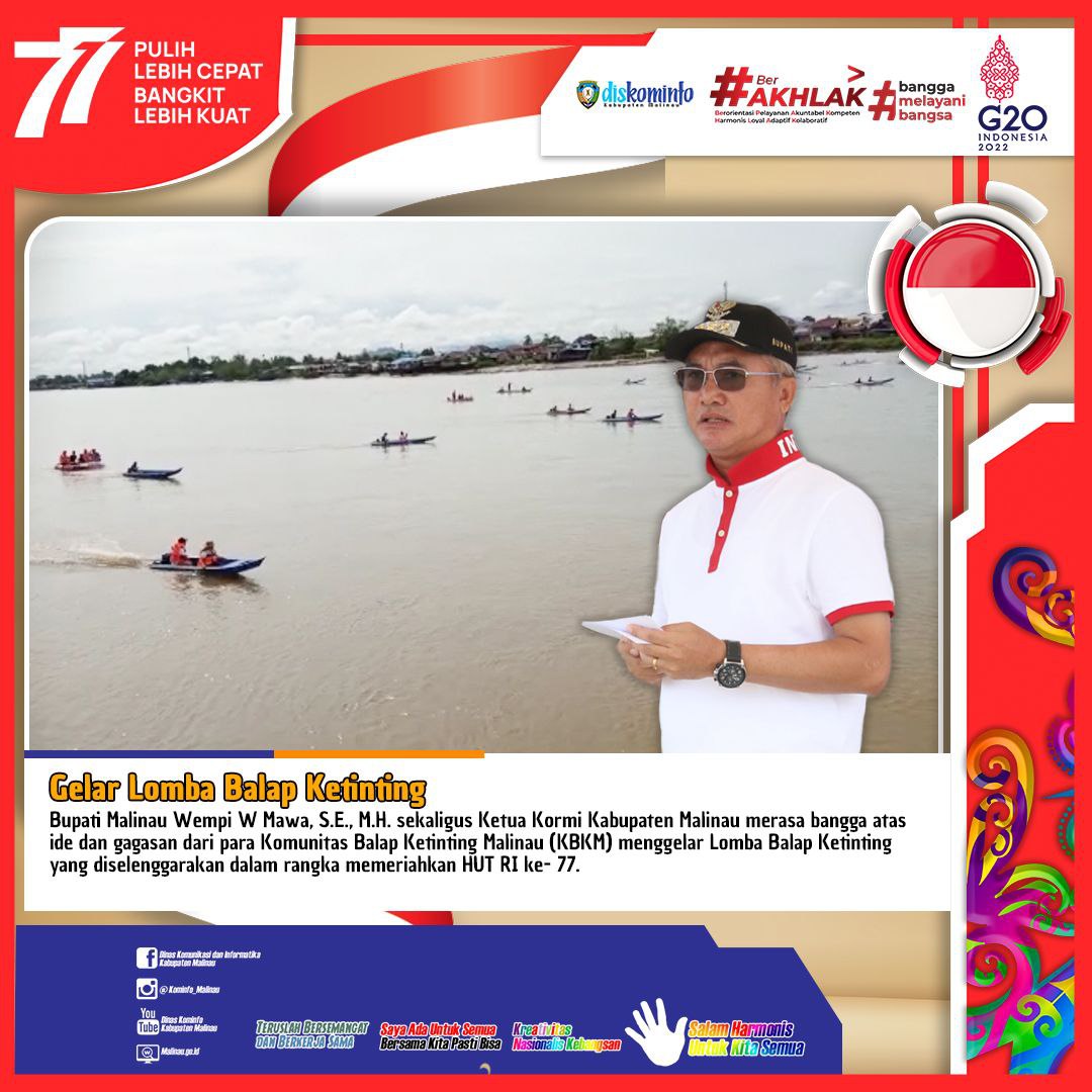 Gelar Lomba Balap Ketinting, Bupati Bangga Pada KBKM