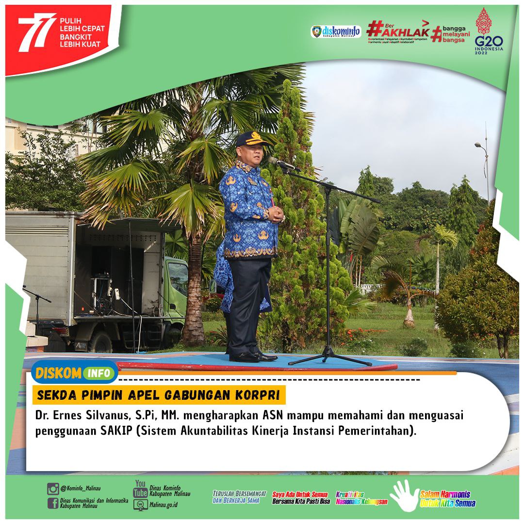 Sekda Pimpin Apel Gabungan Korpri