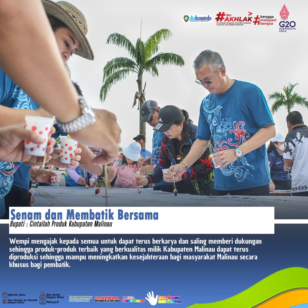 Senam dan Membatik Bersama, Bupati : Cintailah Produk Kabupaten Malinau