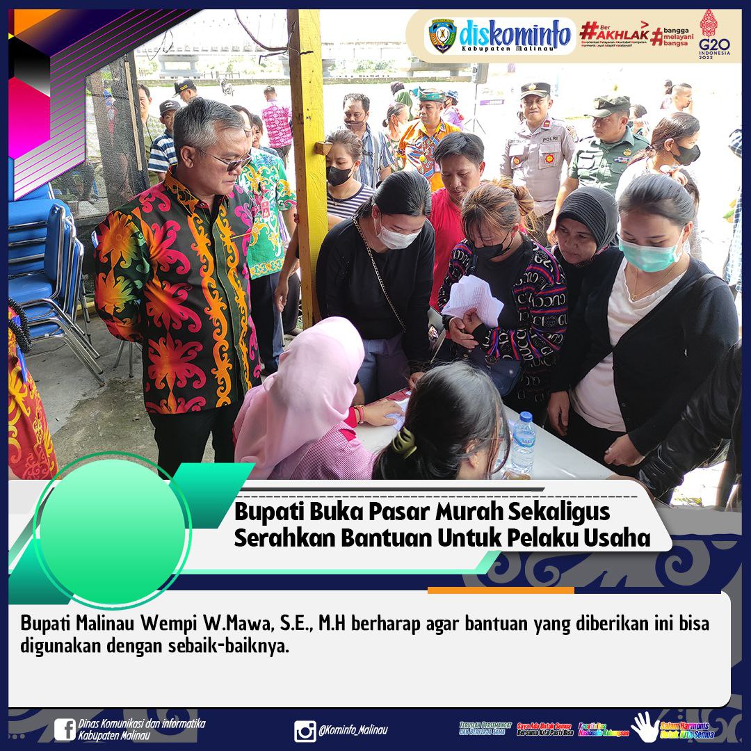 Bupati Buka Pasar Murah Sekaligus Serahkan Bantuan Modal Untuk Pelaku Usaha Mikro