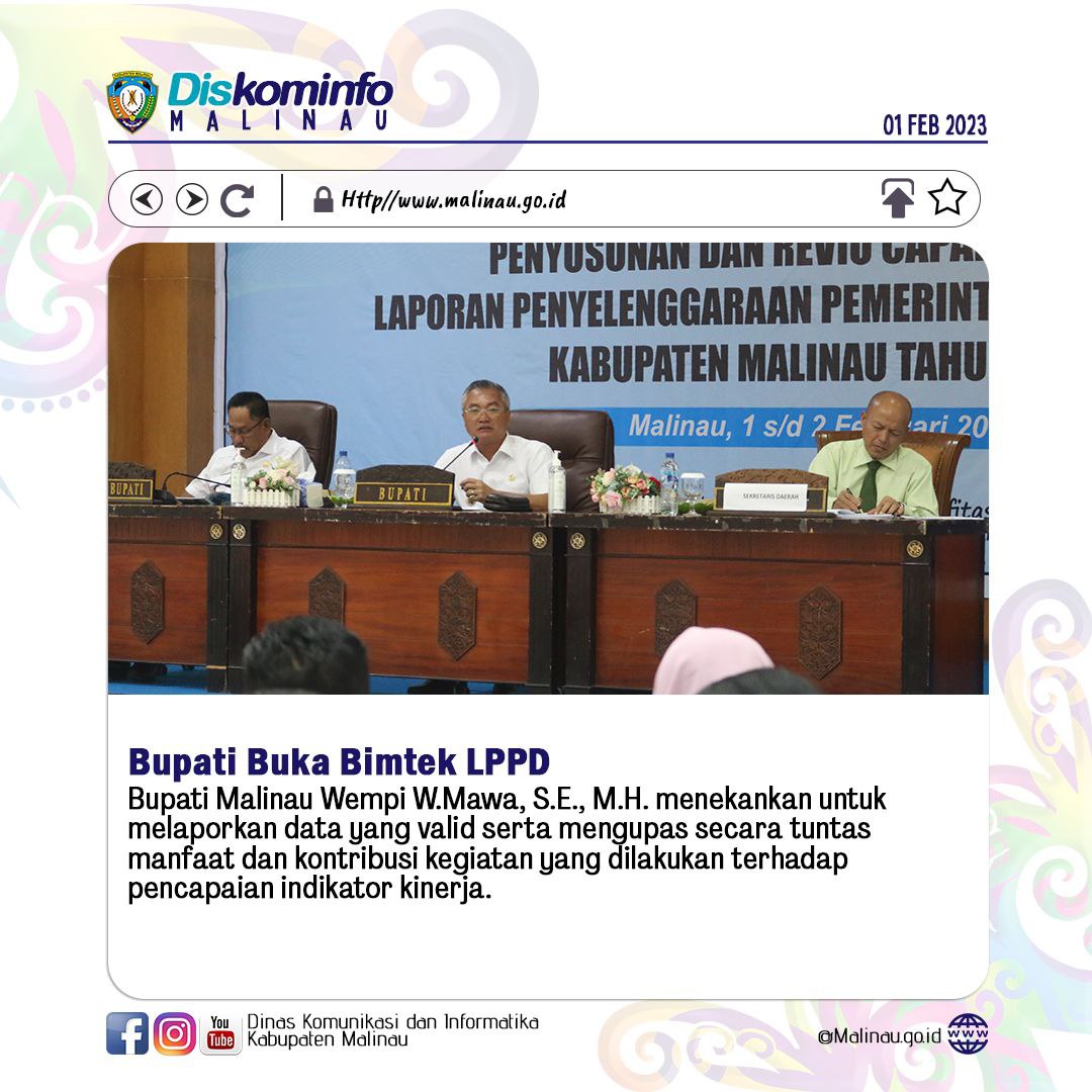 Bupati Buka Bimtek LPPD