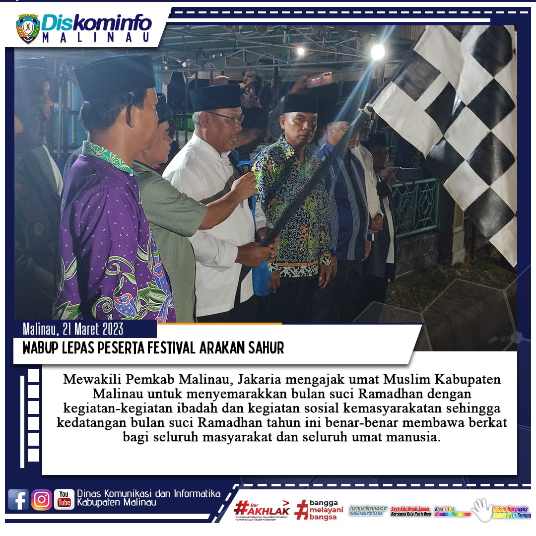 Wabup Lepas Peserta Festival Arakan Sahur