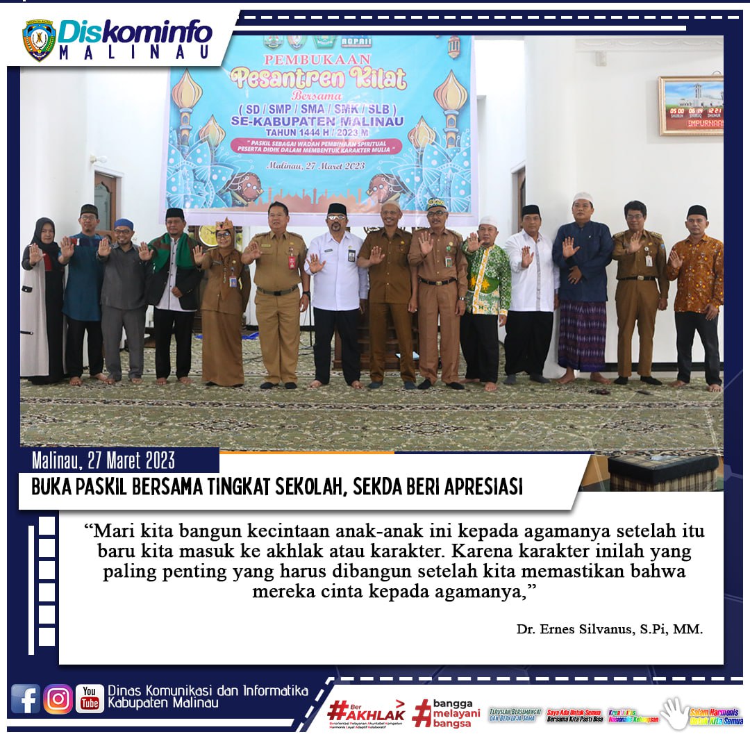 Buka Paskil Bersama Tingkat Sekolah, Sekda Beri Apresiasi