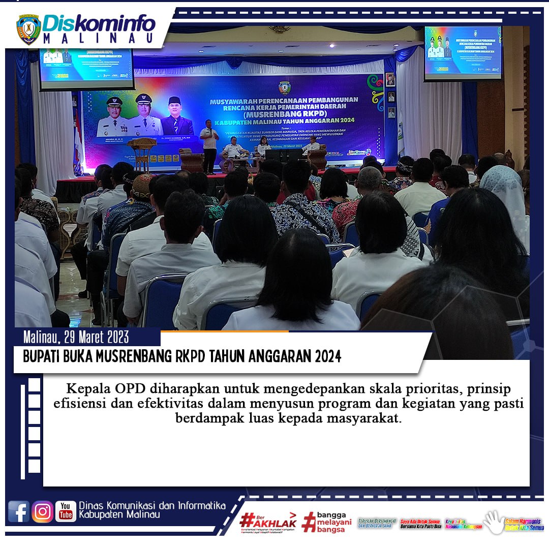 Bupati Buka Musrenbang RKPD Tahun Anggaran 2024