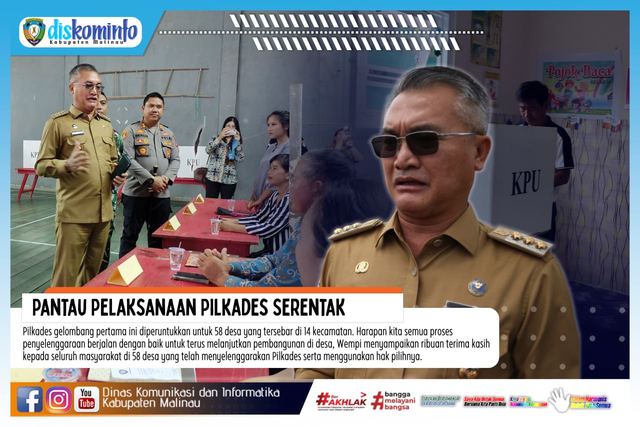 Pantau Pelaksanaan Pilkades Serentak, Bupati Salut Antusias Masyarakat Luar Biasa