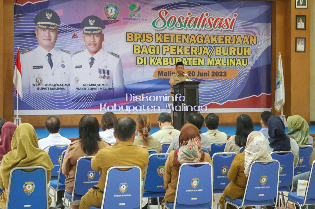 Wabup Buka Sosialisasi Jaminan Sosial Bagi Pekerja/Buruh Malinau