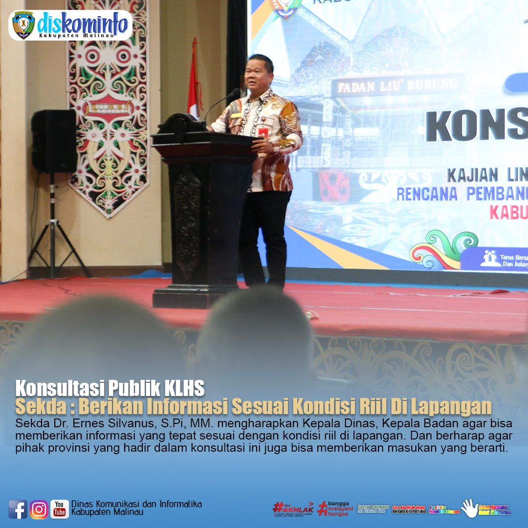 Konsultasi Publik KLHS, Sekda : Berikan Informasi Sesuai Kondisi Riil Di Lapangan