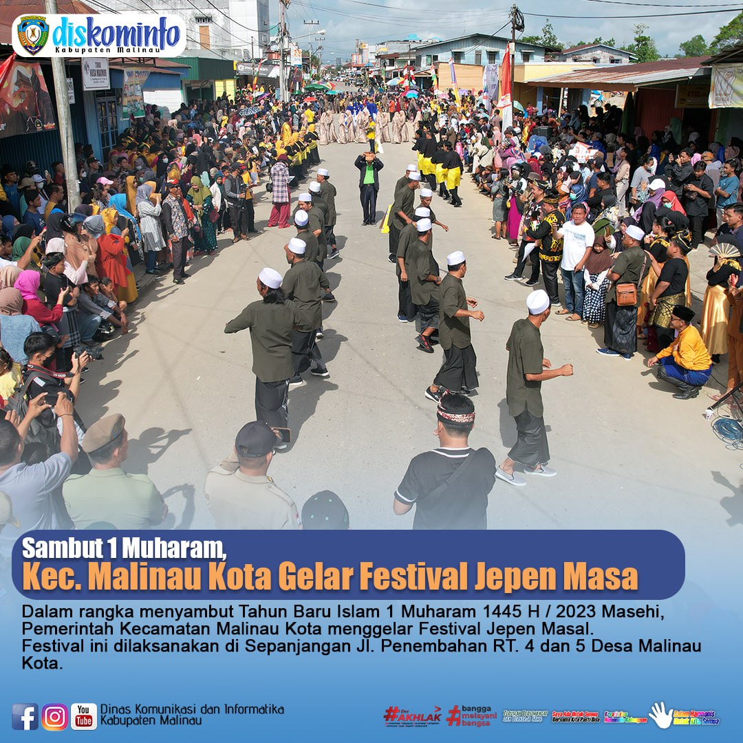 Sambut 1 Muharam, Kec. Malinau Kota Gelar Festival Jepen Masal