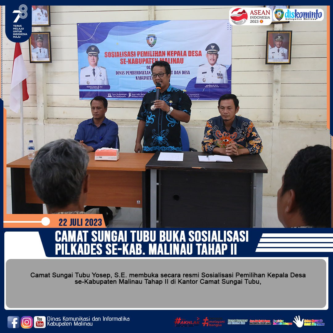 Camat Sungai Tubu Buka Sosialisasi Pilkades Se-Kab. Malinau Tahap II